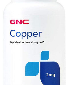 Gnc Copper 2mg Importante Para Absorção De Ferro 100 Comprim