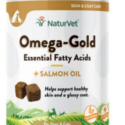 Óleo De Salmão Omega Gold Plus Para Mastigar 18 Onças (180 U