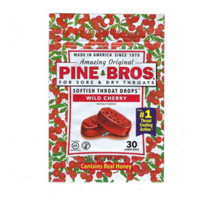 Dor Throat Softish Drops Wild Cherry 30 Unidades Da Pine Bro