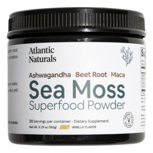 Superalimento Orgânico De Musgo Marinho Em Pó Com Maca, Ashw