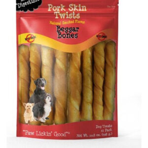 Beggar Bone Pork Skin Twists 11 Unidades (em Palito) Da Savo