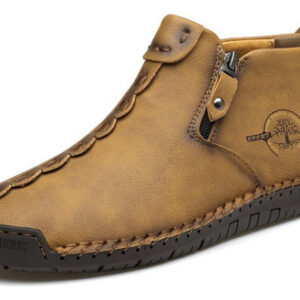 Botas De Couro Casuais Masculinas Para Caminhada E Trilha