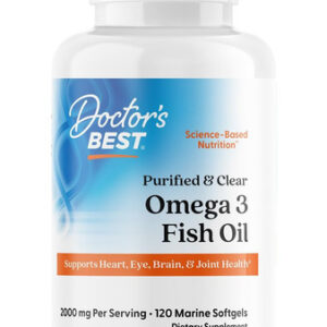Omega 3 Fish Oil 2000mg Doctor's Best 120 Softgels