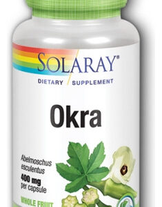 Quiabo 400 Mg 100 Cápsulas Da Solaray