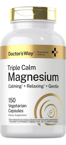 Suplemento Doctor's Way Magnésio Triplo 200mg 150 Cápsulas