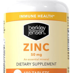 Suplemento Zinco 50 Mg Berkley Jensen 180 Comprimidos