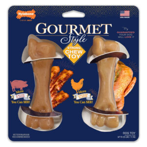 Pacote Duplo Gourmet Style Strong Chew Toy, 1 Unidade, Peque