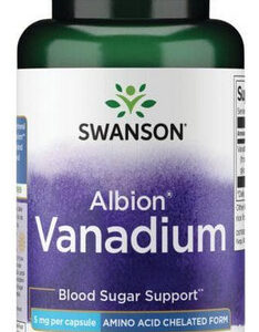 Albion Vanadium 5 Mg 60 Cápsulas Da Swanson Vitamins