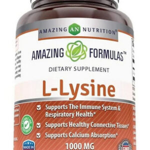 Fórmulas Incríveis De L-lisina 1000 Mg 180 Comprimidos Veget