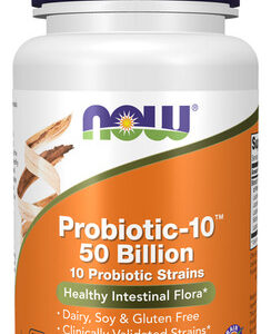 Probiotic-10 50 Bilhões De Cápsulas De 50 Vegetais Da Now Fo