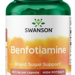 Benfotiamina De Alta Potência 160 Mg 60 Cápsulas Da Swanson