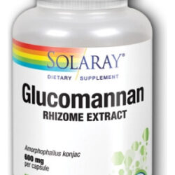 Glucomanano 600 Mg 100 Cápsulas Da Solaray