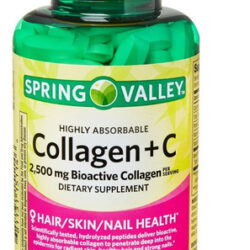 Colágeno Spring Valley + C 2500mg 90 Comprimidos