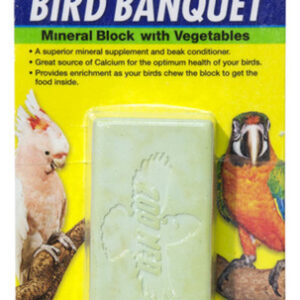Fórmula Vegetal Zoo Med Bird Banquet Mineral Block Green,