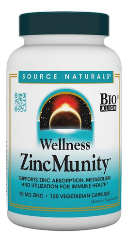 Wellness Zincmunity 120 Cápsulas Vegetarianas Da Source Natu