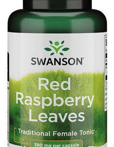 Folhas De Framboesa Vermelha 380 Mg 100 Cápsulas Da Swanson