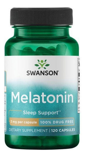 Melatonina 3 Mg 120 Cápsulas Da Swanson Vitamins