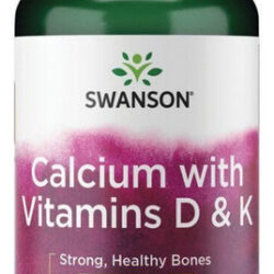 Cálcio Com Vitaminas D E K, Fórmula 3 Em 1, 100 Cápsulas Da