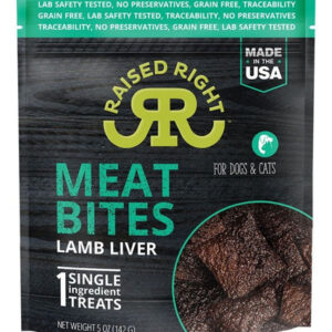 Meat Bites, Fígado De Cordeiro Para Cães E Gatos, 5 Onças (c