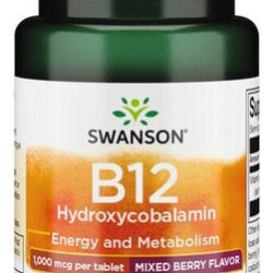 Vitamina B12, Hidroxicobalamina, Sabor Misto De Frutas Verme