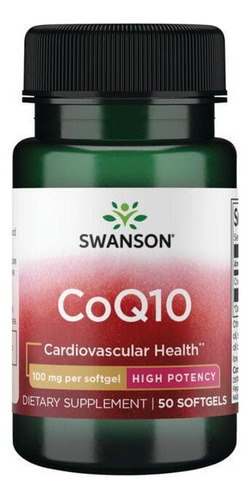 Coq10 De Alta Potência 100 Mg E 50 Cápsulas Gelatinosas Da S