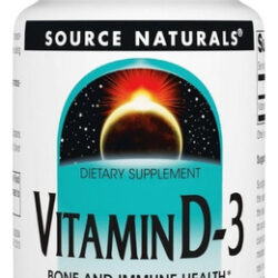 Vitamin D-3 5000 Iu 200 Softgels By Source Naturals