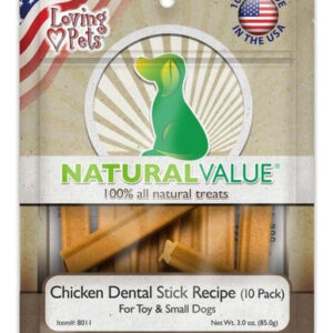 Natural Value Dental Stick Dog Treats Chicken 10 Unidades/3