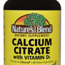 Citrato De Cálcio Com D3 400 Ui 100 Cápsulas Da Nature's Ble