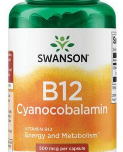 Vitamina B12 Cianocobalamina 500 Mcg 250 Cápsulas Da Swanson