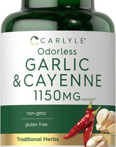 Suplemento Carlyle Alho Inodoro E Pimenta Caiena 1150mg 200