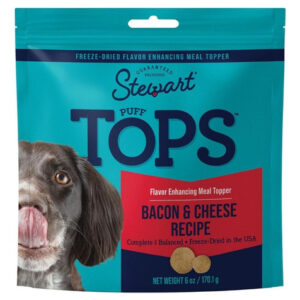 Stewart Puff Tops, Cobertura De Ração Liofilizada Para Cães,