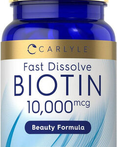 Suplemento Carlyle Biotin 10000mcg 250 Comprimidos Dissolvid