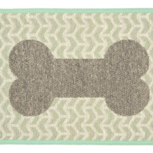 Loving Pets Bella Fashion Mats Geometric Bone, Aqua, 1 Cada