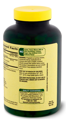 Spring Valley Garcinia Cambogia 800 Mg 180 Cápsulas - Imagem 4