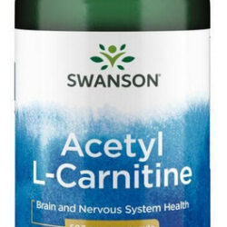 Acetil L-carnitina 500 Mg 240 Cápsulas Vegetais Da Swanson V
