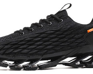 Tênis Running Confortável Preto Vermelho Cinza Branco