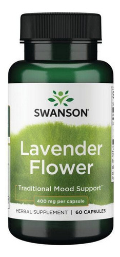 Flor De Lavanda 400 Mg 60 Cápsulas Da Swanson Vitamins