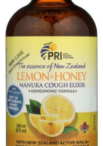 Elixir Para Tosse Manuka Com Mel E Limão, 8 Onças Da Pacific