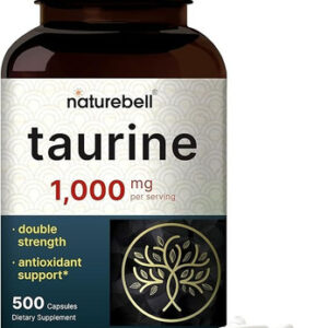 Suplemento Naturebell Taurine 500 Mg 500 Cápsulas