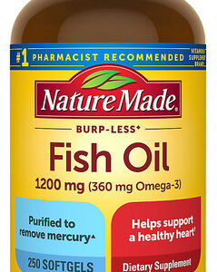 Óleo De Peixe 1200 Mg Omega 3 360 Mg Nature Made 250 Cápsula