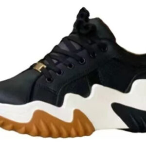 Tênis Casuais Femininos De Cano Baixo Com Sola Grossa