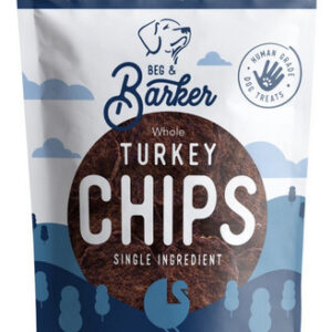 Petiscos Para Cães Beg & Barker Whole Turkey Chips 3,5 Onças