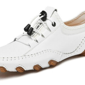 Tênis Casuais Mocassins De Couro Vintage Planos Cn Original