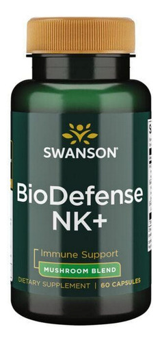 Mistura De Cogumelos Biodefense Nk+ 60 Cápsulas Da Swanson V