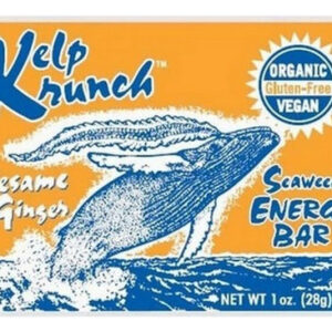 Ginger Kelp Krunch Bar De 1 Onça Da Maine Cost Sea Vegetable