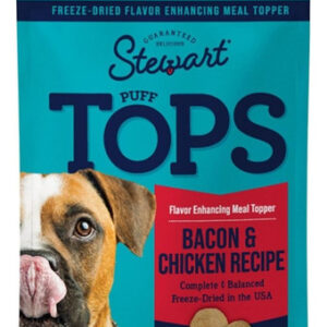 Stewart Puff Tops, Cobertura De Ração Liofilizada Para Cães,
