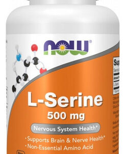 L-serina 500 Mg 120 Cápsulas Vegetais Da Now Foods