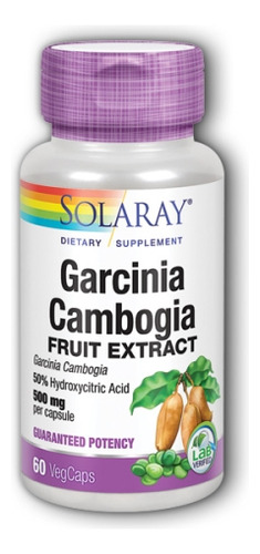Extrato De Fruta De Garcinia Cambogia 500 Mg 60 Cápsulas Da