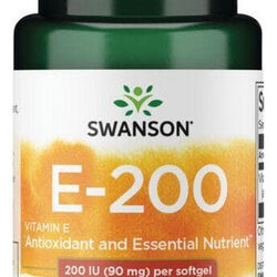 E-200 200 Ui (90 Mg) 60 Cápsulas Gelatinosas Da Swanson Vita