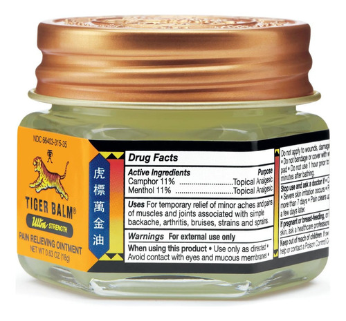 Tiger Balm Pomada Ultra Forte Para Alívio Da Dor 18g - Imagem 4